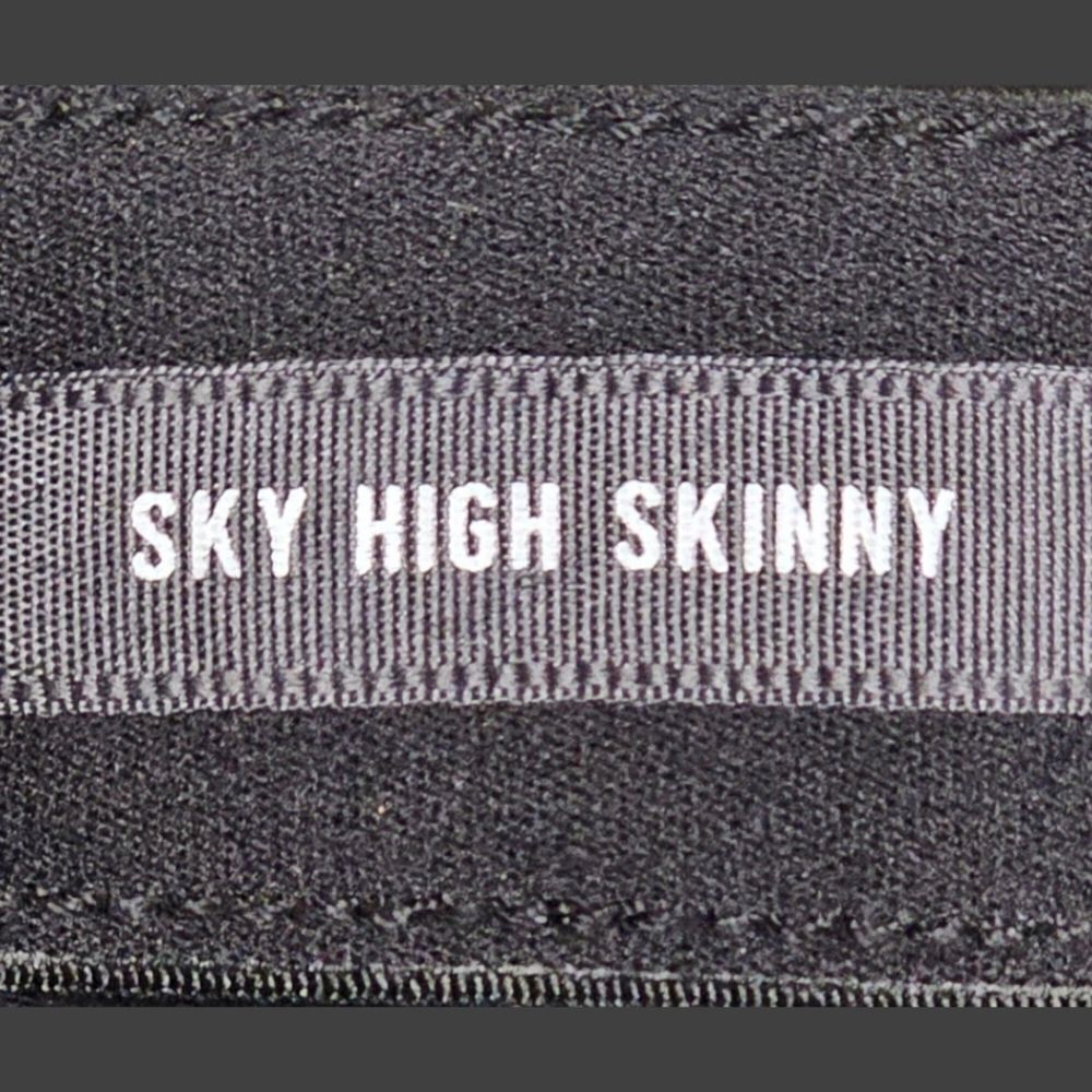 TORRID Premium Sky high skinny Jeans plus size 24 distressed Stretch black NEW - Picture 6 of 16